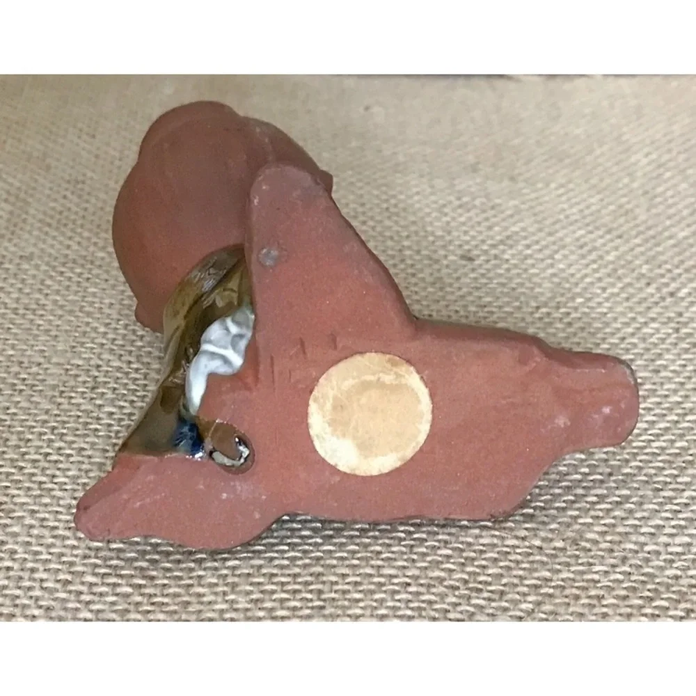 Vintage Uctci Terracotta Child Figurine Japanese Cultural Ethnic Boho Eclectic